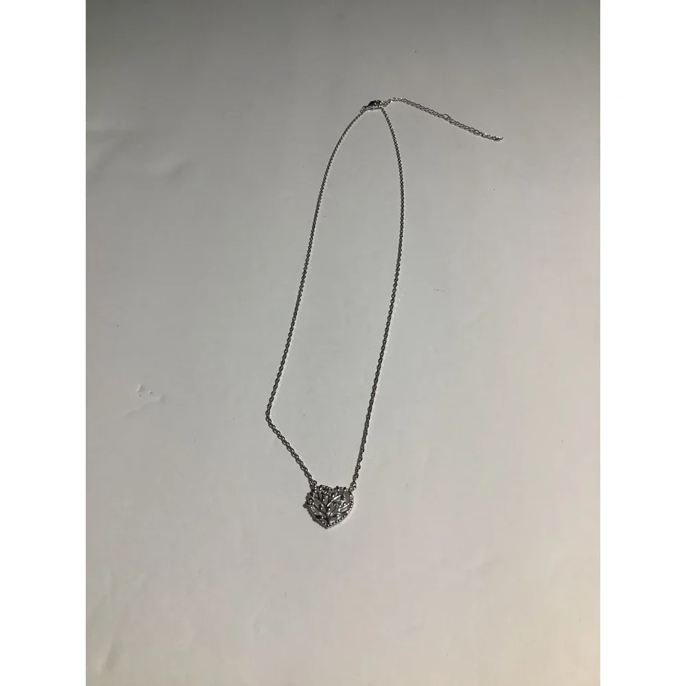 Mom Heart Tree of Life Necklace Women OS Silver‎ Tone Filigree